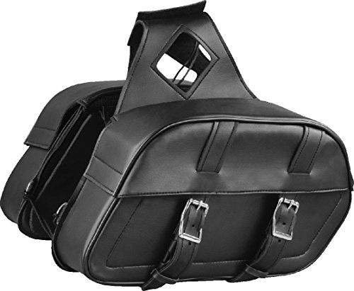 Milwaukee Performance SH611ZB Black Zip-Off PVC Throw Over Rounded Saddle Bag