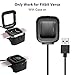 Kartice Compatible Fitbit Versa Charger with case[1+3 Pack],Charger Docking Station and Fitbit Versa Protective Case Bumper Protector kit for Fitbit Versa Smart Fitness Watch.