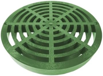 9" Round Flate Drainage Grate - Green