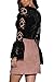 PROGRACE Women Stylish Lace Up Faux Suede Bodycon Tight Winter Mini Skirt Pink M