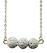 Floating White Lava Rock Essential Oil Necklace Diffuser, Minimalist Essential Oil Jewelry, Dainty Gold Toned Necklace