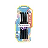 Paper Mate Flair Felt Tip Pens, Medium Point (0.7mm), Black, 4 Count