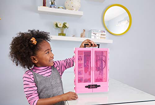 Barbie GBK11 - Traum Kleiderschrank, tragbares Modespielzeug für Kinder von 3 bis 8 Jahren – Bild 4