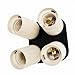 Fancierstudio 4 Socket Adapter 4 in 1 Adapter Holder E27 Bulb Lamp Light Socket Splitter For Photo Studio By Fancierstudio 6801