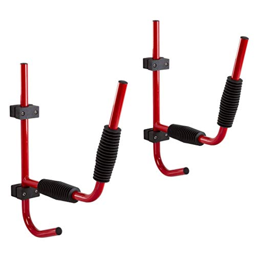 Ediors Pair Steel Kayak Wall Rack Hanger Storage Heavy Duty Surfboard Canoe