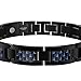 COOLMAN Titanium Magnetic Therapy Bracelet Black Adjustable Bracelet with Blue Carbon Fiber 9.2 Inch Branded Gift Box