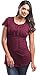 Empire Waist Nursing Top (Medium, Plum)