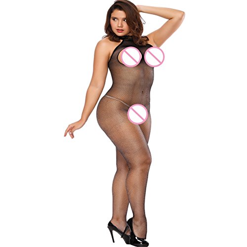 image for BYEEE ® Clearance Sale! Women Sexy Mesh Fishnet Bodystocking Crotchle