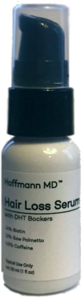 Hoffmann MD - Ultra Hair Growth Serum with Biotin | Grow Thicker and Fuller Hair with Enhanced Vitamins for Hair | Fragrance and Minoxidil Free (1 Bottle)