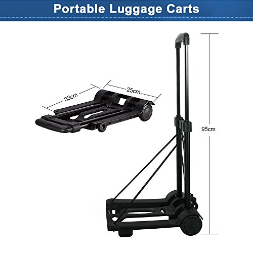 Luggage Carts Folding Portable Lightweight Luggage Compact Folding Cart