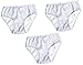 Brix Kids Toddler and Girls Super Soft Turkish Cotton White Pointelle Panties. 3 pk 5/6 Years