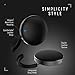 Cobble Pro Elegant 4.2 Bluetooth Speaker - Ultra Slim Wireless Aluminum Round Speaker with Leather Base & Strap [1.3 Inch] Built-in Mic - Loud and Crystal Clear Sound