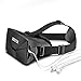 DESTEK Vone 3D VR Virtual Reality Headset 3D VR Glasses with NFC and Nose Padding for Smartphones with 4-6 Inch Screen for 3D 360 Degree Videos/Movies/Games