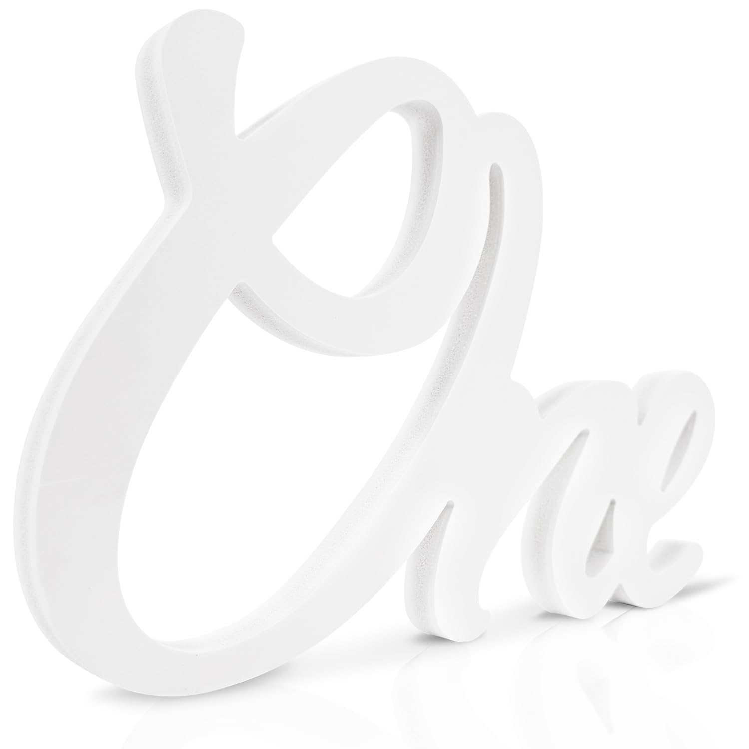 Photo 1 of 1st Birthday Decorations One Sign for First Birthday Table Centerpieces White Letter Wooden Photo Booth Props for One Year Old Birth Day Party Decorations Supplies(12.6x8.3inch)