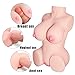 Male Masturbator with-Vagina - and Anal for Men 3D Mini Masturbators Dolls with Realistic Silicone Boobs Love Doll for Male Masturbation Erotic Vaginal and Anal Sex
