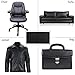 10 Pieces Leather Patches Leather Repair Kit for Couch Furniture Sofas Car Seats Handbags Jackets (Black)
