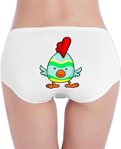 Nhuquhuan Colorful Chicken Ladies Low Waist Sexy Briefs L White