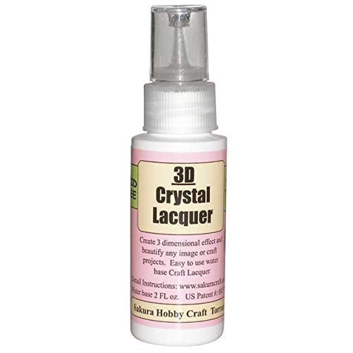 Sakura Hobby Craft Sakura Hobby 3D 2-ounce Crystal Lacquer,Clear