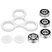 NEWBEA Hand Spinner Tri-Spinner Fidget Spinner Toy Stress Reducer - Perfect For ADD, ADHD, Anxiety, and Autism Adult Children (Three wings white C)