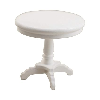 Leoie Mini Simulate Round Table Furniture Modeling for 1:12 Doll House(Color Random)