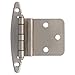 Liberty H00930L-SN-U1, Face Frame Cabinet Hardware Hinge without Spring, Inset Hinges, 3/8 in., Satin Nickel, 5 pairs