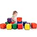 Costzon Soft Blocks, Toddler Foam Block Playset for Safe Active Play and Building, Indoor Climbers Stacking Play Set Learning Toys for Toddlers, Baby, Kids and Preschooler (5.5-Inch, 12-Piece)