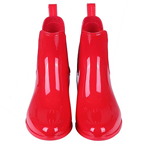 Evshine Women's Short Ankle Rain Boots Lightweight Chelsea Rain Boots