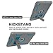 TOPSKY Case Compatible with iPad Air 1st Generation/A1474/A1475/A1476 9.7 inch, Heavy Duty Shockproof Rugged Defender Built in Kickstand Protective Cover Cases for iPad Air,Grey Blue