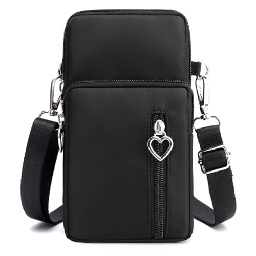 JANKS Small Crossbody Bag for Women - Mini Phone Purses with Crossbody Strap and Wallet - Nylon Arm Bag