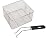 2500W Deep Fryer Electric Commercial Tabletop Restaurant Frying w/ Basket Scoop