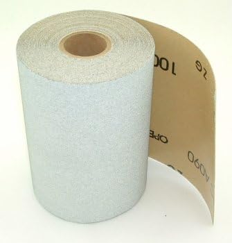 Stick-on PSA Sandpaper Roll, 4.5" Wide, 10 Yds. Long, 220 Grit.