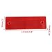 uxcell 10 Pcs Red Plastic Rectangular Stick-on Car Reflector Sticker
