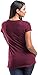 Empire Waist Nursing Top (Medium, Plum)