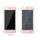 F-color Full Coverage Compatible Replacement iPhone 6S Screen Protector, Rose Gold Screen Protector, Alloy Metal Frame and Tempered Glass, Anti Shatter, Easy to Install, 4.7 Inch