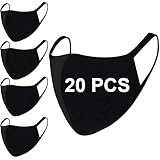 20 Pack Fashion Black Cloth Breathable Cotton