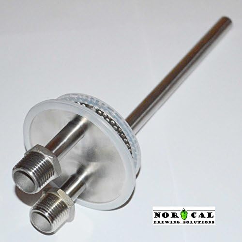 Jaybird CANNING JAR HOP FILTER - 1/2" NPT Male Connections - Jar not included