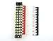 XINGYHENG 12pcs (6 Set) 600V 15A 12 Positions Double Row Screw Terminal Strip and 400V 15A 12 Positions Red/Black Pre-Insulated Terminal Barrier Strip