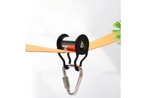 Durable Slackline Pulley Zip Line Pulley Zipline Accessories Cable Backyard Ziplines Accessory for Ninja Warrior Obstacle Cou