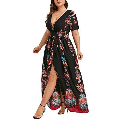 LADIGASU Plus Size Dress Summer Maxi for Women Casual Long Dress