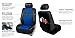 FH Group PU021BLUE-COMBO Universal Fit Premium Synthetic Leather Blue Automotive Seat Covers fits most Cars, SUVs, and Trucks (Airbag Compatible with Accessories Combo Set)