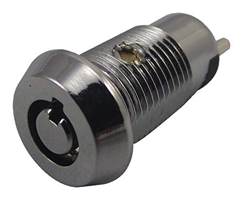 MULTICOMP PRO Keylock Switch, SPST, 2 Position, Chrome Zinc Alloy Housing – NS106-1