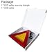 Red Safety Warning Triangular Reflective Kit Triangle Reflector Safety Sign for Car Truck Van Trailers Caravans Lorry Bus etc,9.05 Inch Two Modes - 2 pack