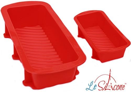 Le Silicone, Set of 2 Big and Small Nonstick Silicone Loaf Pans