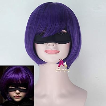Amazon Co Jp キックアスヒットガールコスプレウィッグクロエグレースパープルロールプレイヘアかつら衣装アイマスク付きワンサイズヒットガール ホビー Amazon Co Jp キックアスヒットガールコスプレウィッグクロエグレースパープルロールプレイヘアかつら衣装アイマスク付きワンサイズヒットガール ホビー