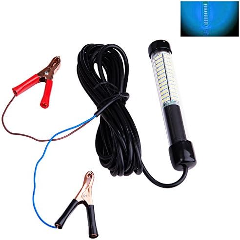 Lightingsky 12V 10.8W 180 LEDs 1080 Lumens LED Submersible Fishing Light Underwater Fish Finder Lamp with 5m Cord