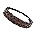 TOECWEGR 5 Strands Synthetic Hair Braided Headband Hairpiece Classic Chunky Wide Plaited Braids ElasticMulti Color Headband Ladies Beauty Hair Accessories