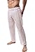 sandbank Men’s Sexy Mesh Hollow Openwork Drawstring Lounge Long Pants Pajamas Bottoms (US M/Asian Tag L, White)