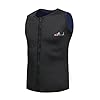 Blue-Ocean-2mm-SCR-Neoprene-Sleeveless-Two-piece-Men-Wetsuit-with-Zip-for-Diving-and-Swimming-Black