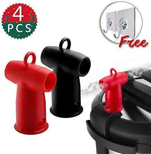 Silicone Steam Release Diverter Compatible for Instant Pot Accessories 3/5/6/8 Quart, Instant Pot Pressure Cooker Fits Duo/Duo Plus/Smart/Ultra Models-2 Pack