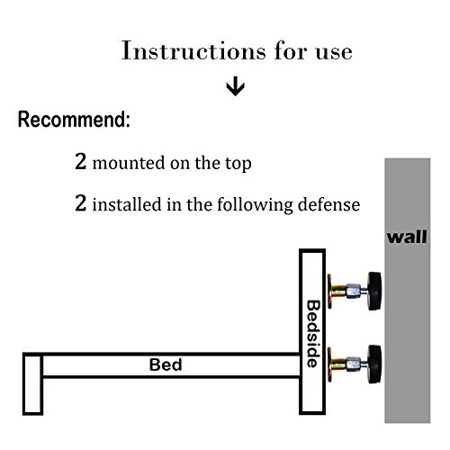 Krisler Adjustable Threaded Bed Frame AntiShake Tool for Bed